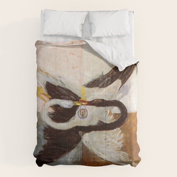 Hilma af klint The Swan,No,3 Comforter Gallery Image 1