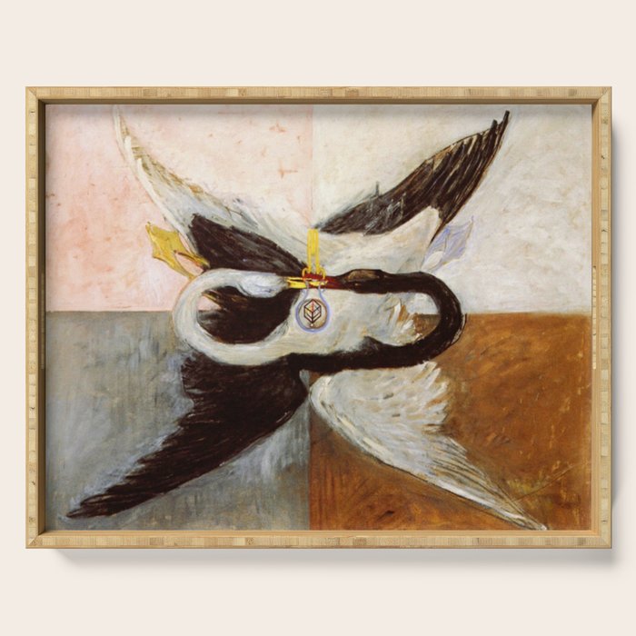 Hilma af klint The Swan,No,3 Serving Tray Gallery Image 1