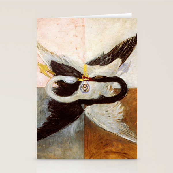 Hilma af klint The Swan,No,3 Stationery Card Gallery Image 1