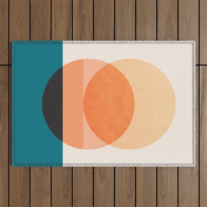 Abstraction_NEW_SUNSET_OCEAN_WAVE_POP_ART_Minimalism_0022D Outdoor Rug Gallery Image 1