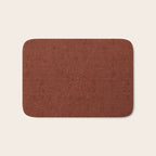 boho triangle stripes - rust Bath Mat Gallery Image 1