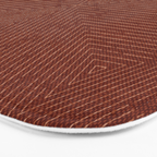 boho triangle stripes - rust Bath Mat Gallery Image 3