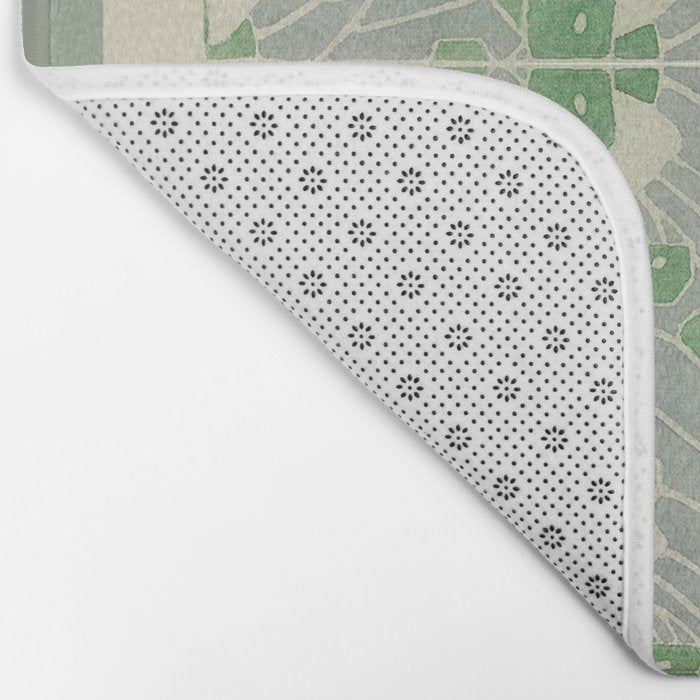 Green Geometric 1915 Hannah Borger Overbeck Bath Mat Gallery Image 2