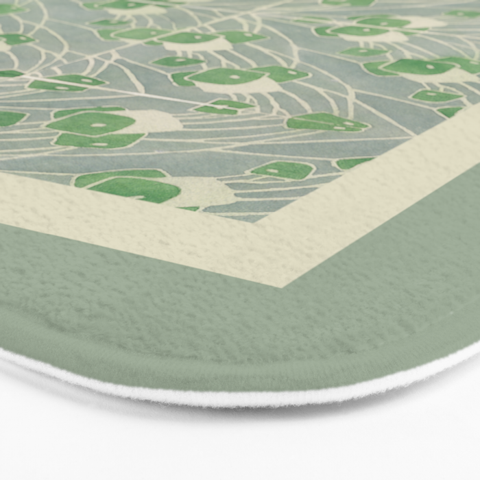 Green Geometric 1915 Hannah Borger Overbeck Bath Mat Gallery Image 3