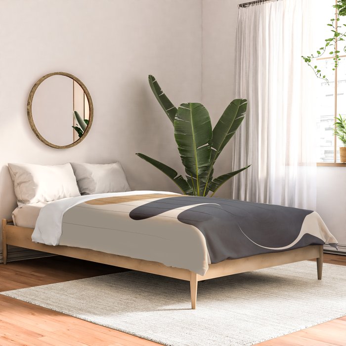 Modern Abstract Shapes 115 Comforter Gallery Image 2