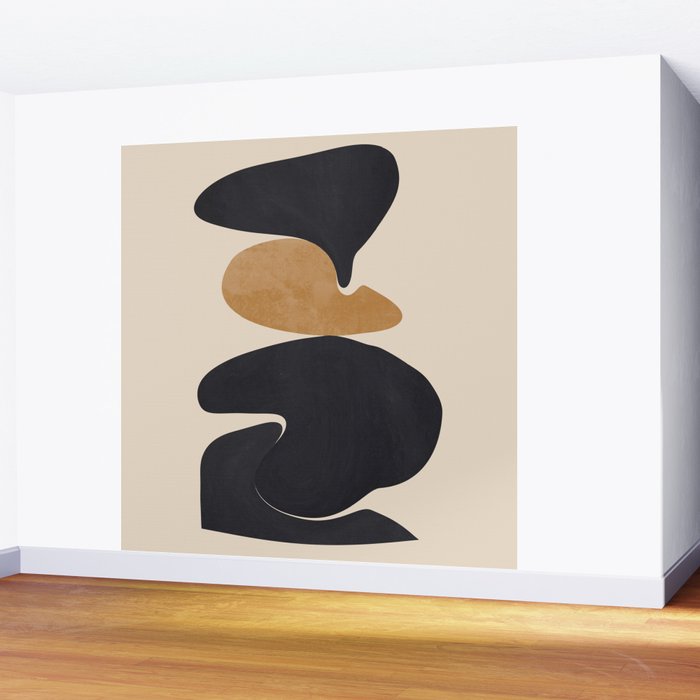 Modern Abstract Shapes 115 Wall Mural Gallery Image 2