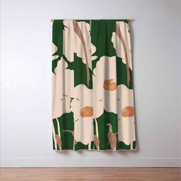 Abstract Flowers 9 Window Curtain Gallery Image 3