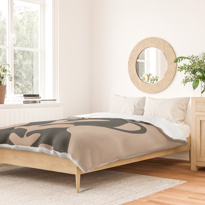 Floral Silhouette 6 Duvet Cover Gallery Image 2