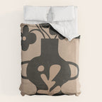 Floral Silhouette 6 Duvet Cover Gallery Image 6