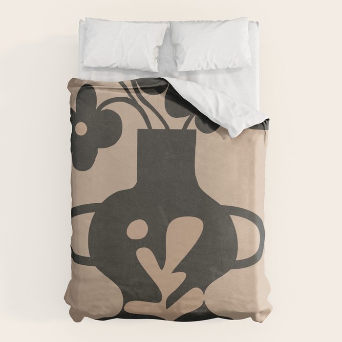 Floral Silhouette 6 Duvet Cover Gallery Image 6