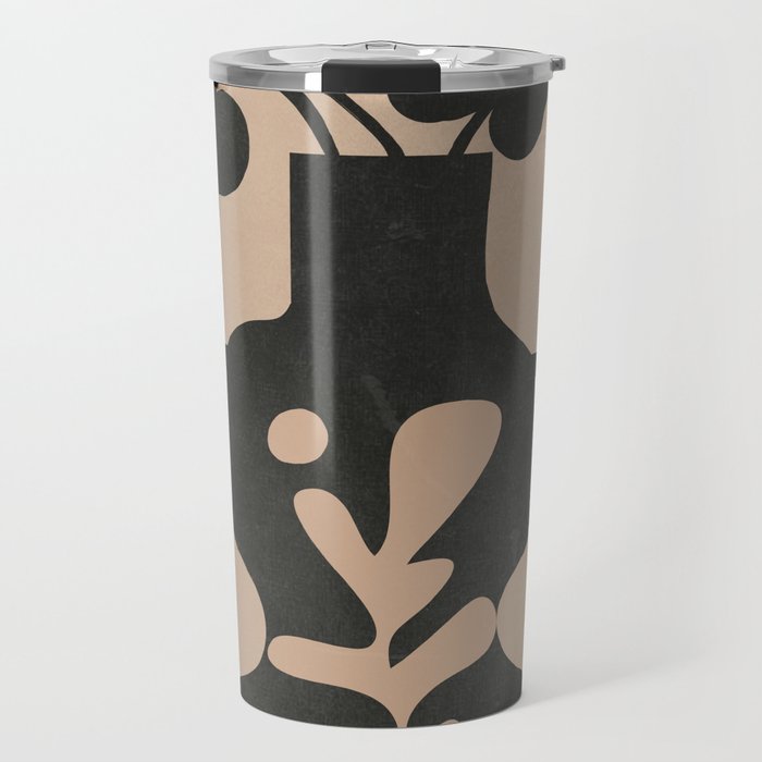 Floral Silhouette 6 Travel Mug Gallery Image 1