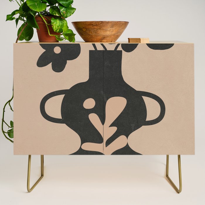 Floral Silhouette 6 Credenza Gallery Image 1