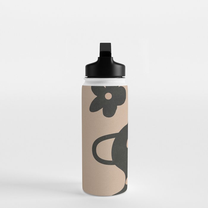 Floral Silhouette 6 Water Bottle Gallery Image 3
