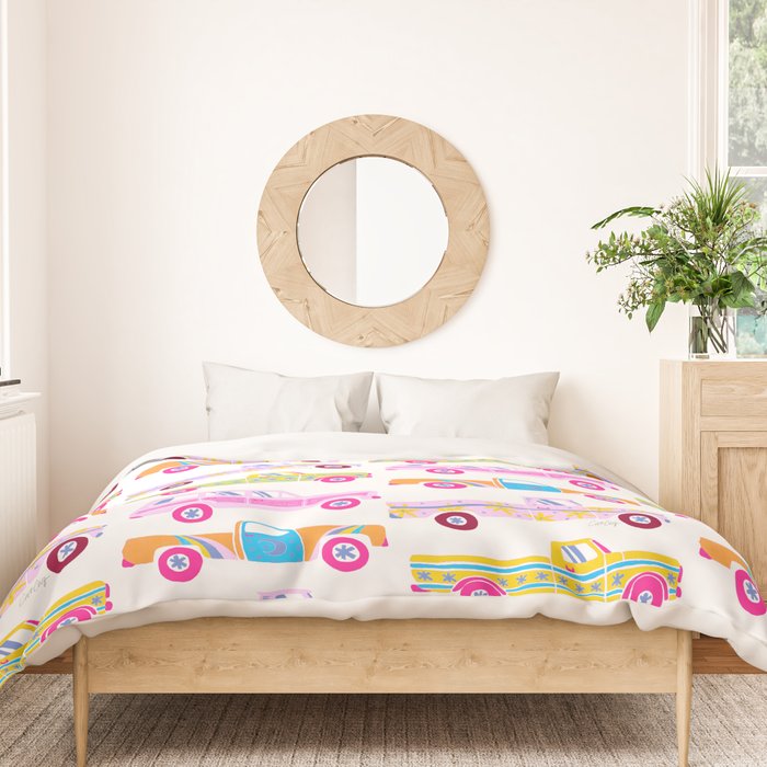 Retro Roads â Candy Palette Duvet Cover Gallery Image 3