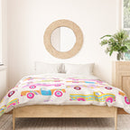 Retro Roads â Candy Palette Duvet Cover Gallery Image 3