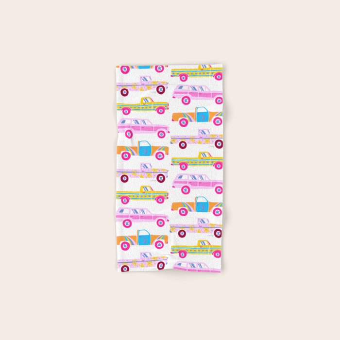 Retro Roads â Candy Palette Bath Towel Gallery Image 1