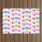 Retro Roads â Candy Palette Outdoor Rug Gallery Image 1