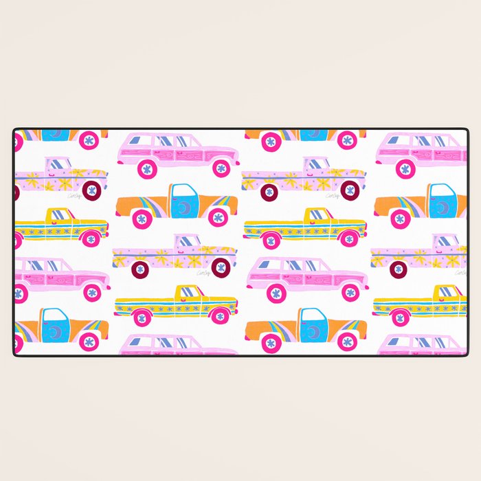 Retro Roads â Candy Palette Desk Mat Gallery Image 3