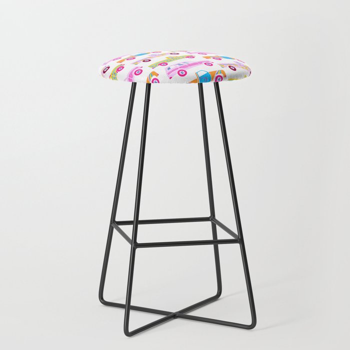 Retro Roads â Candy Palette Stool Gallery Image 1