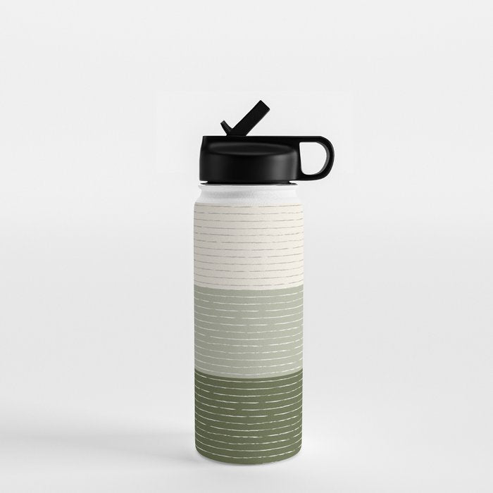 Sage Beige (Lined) Water Bottle Gallery Image 1
