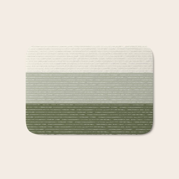 Sage Beige (Lined) Bath Mat Gallery Image 1