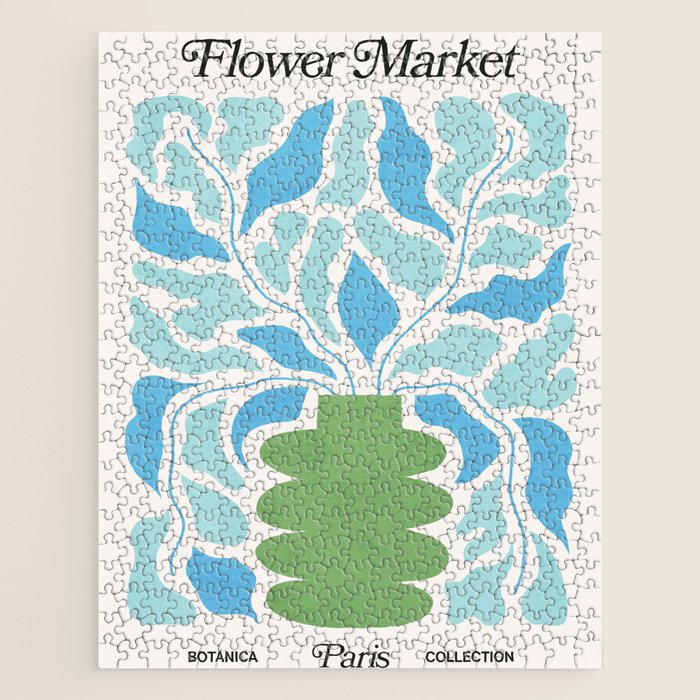 Paris: Flower Market 02 | Botanica Edition Jigsaw Puzzle Gallery Image 1