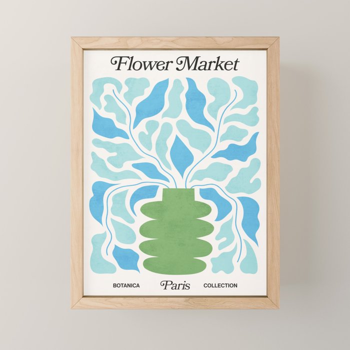 Paris: Flower Market 02 | Botanica Edition Mini Art Print Gallery Image 1