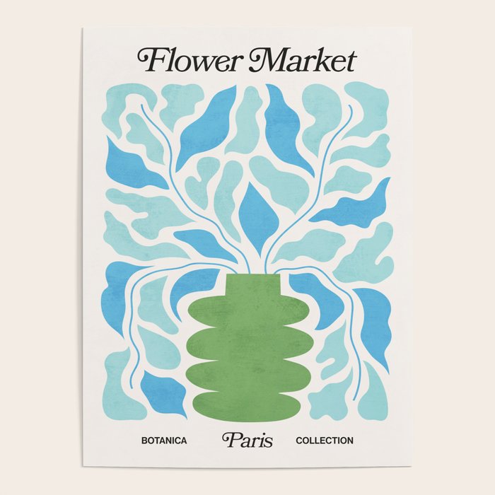 Paris: Flower Market 02 | Botanica Edition Poster Gallery Image 1