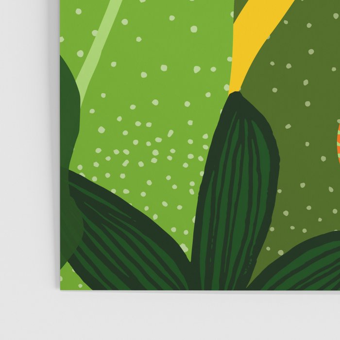 Rainforest Plants Abstract Poster Gallery Image 3