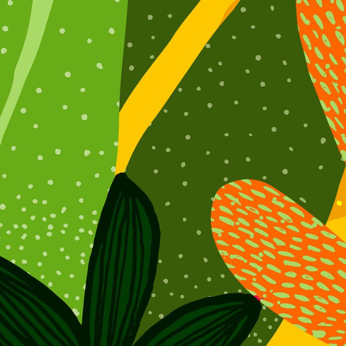 Rainforest Plants Abstract Coffee Mug Gallery Image 2