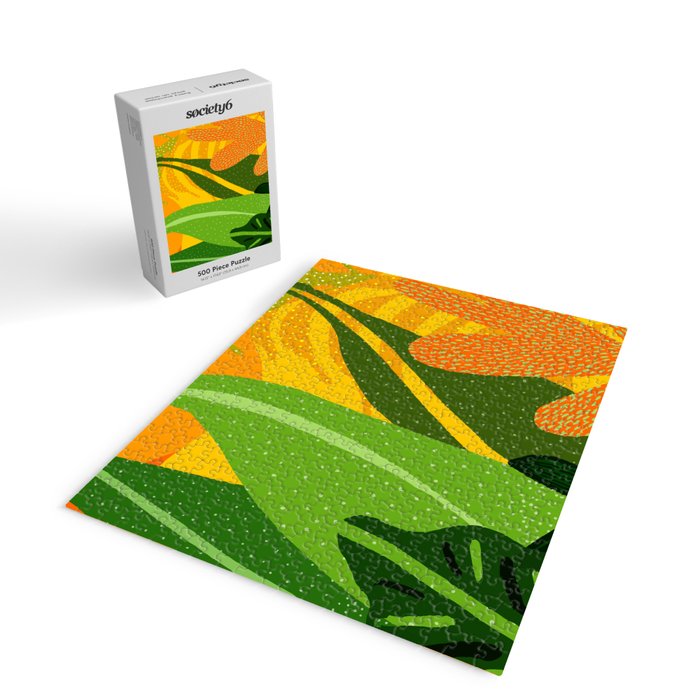 Rainforest Plants Abstract Jigsaw Puzzle Gallery Image 2