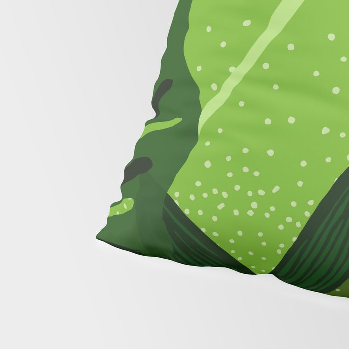 Rainforest Plants Abstract Pillow Sham Gallery Image 4