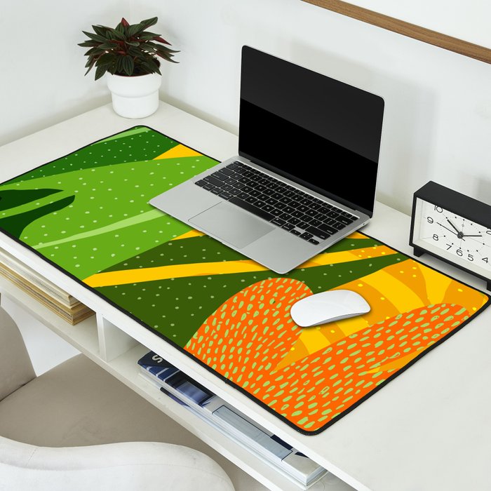 Rainforest Plants Abstract Desk Mat Gallery Image 2