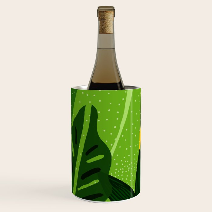 Rainforest Plants Abstract Wine Chiller Gallery Image 2