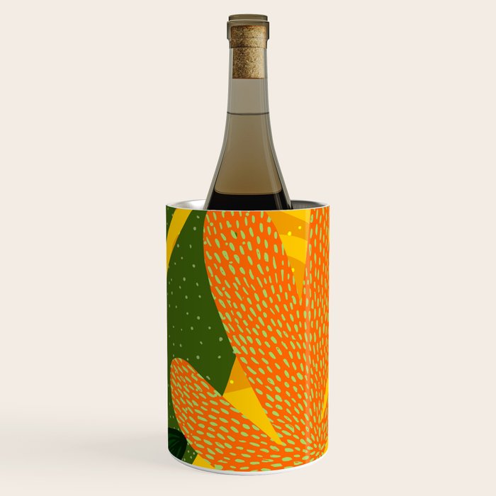 Rainforest Plants Abstract Wine Chiller Gallery Image 3