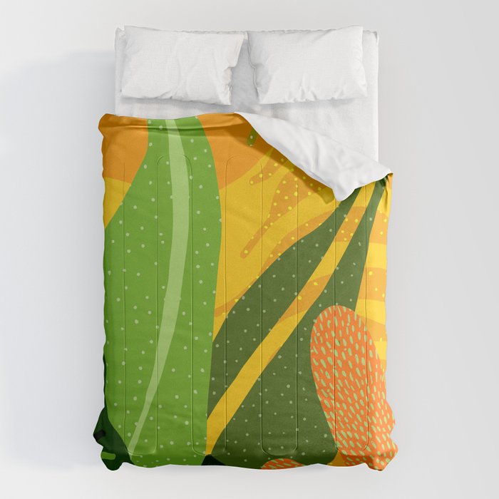 Rainforest Plants Abstract Comforter Gallery Image 6