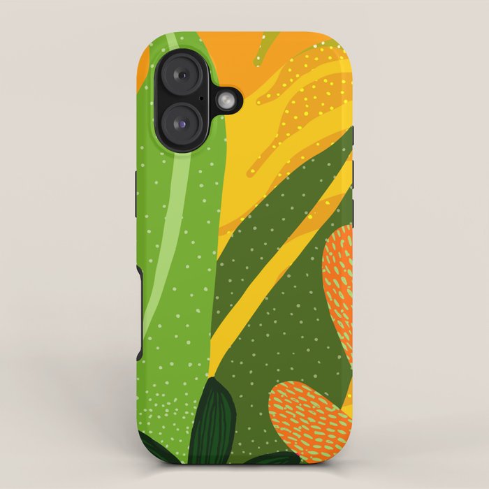 Rainforest Plants Abstract iPhone Case Gallery Image 1