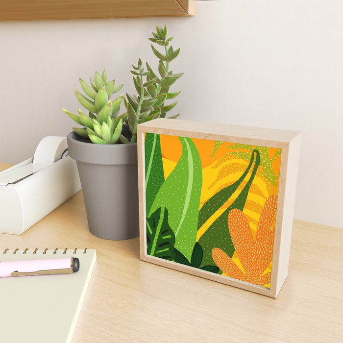 Rainforest Plants Abstract Mini Art Print Gallery Image 2