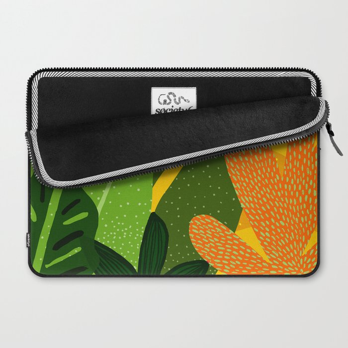 Rainforest Plants Abstract Laptop Sleeve Gallery Image 2