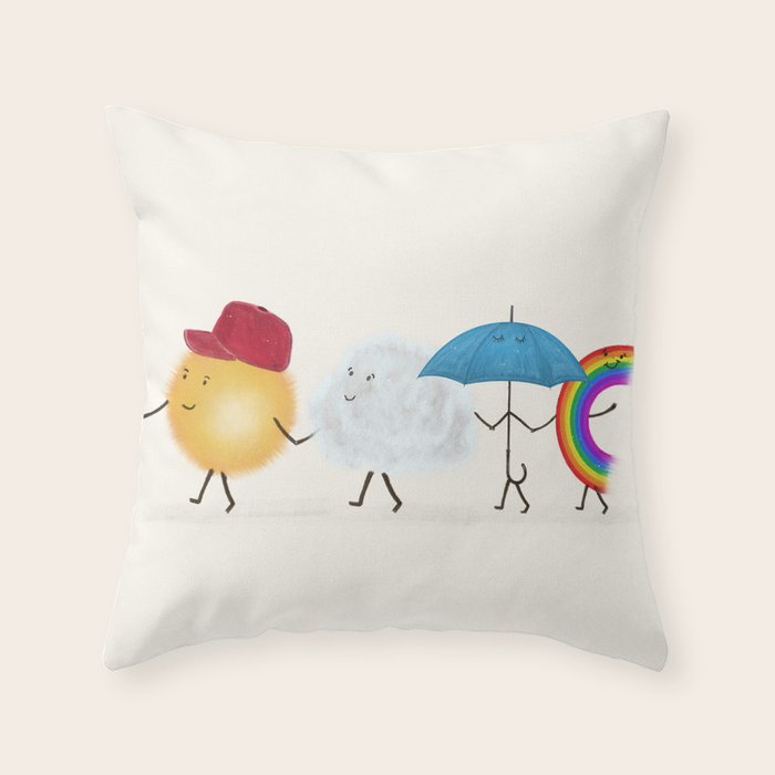 happy days Throw Pillow Gallery Image 6