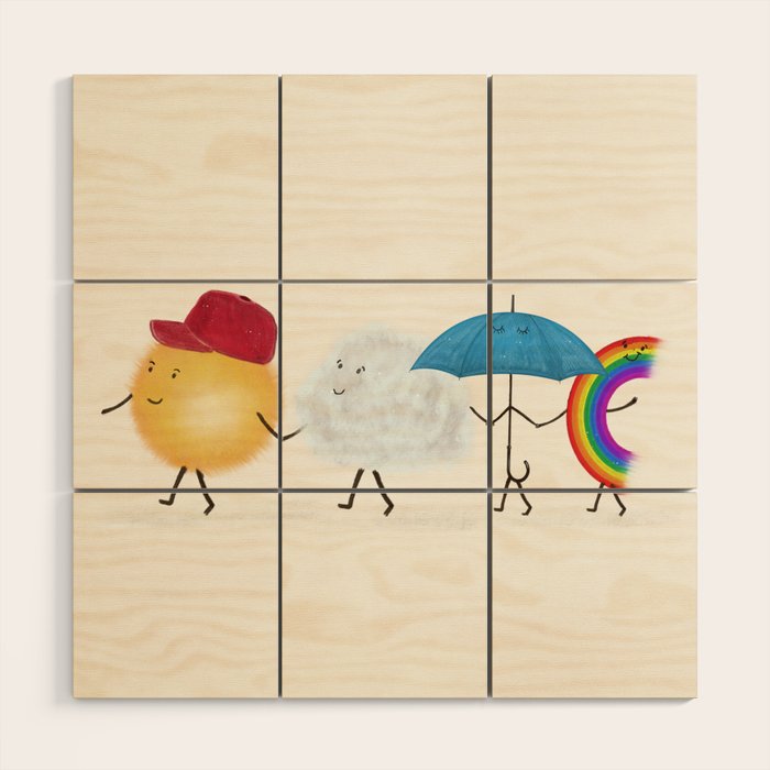 happy days Wood Wall Art Gallery Image 1