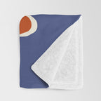 Retro minimal flower I Throw Blanket Gallery Image 3