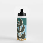 Retro minimal flower I Water Bottle Gallery Image 2