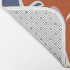 Retro minimal flower I Bath Mat Gallery Image 2