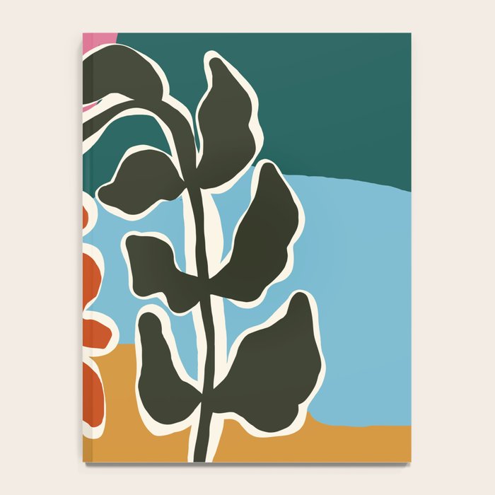 Retro minimal flower I Notebook Gallery Image 4