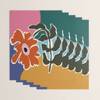 Retro minimal flower I Wrapping Paper Gallery Image 3