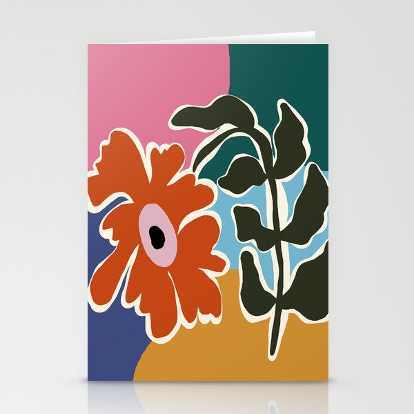 Retro minimal flower I Stationery Card Gallery Image 2