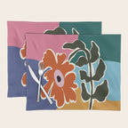 Retro minimal flower I Placemat Gallery Image 1