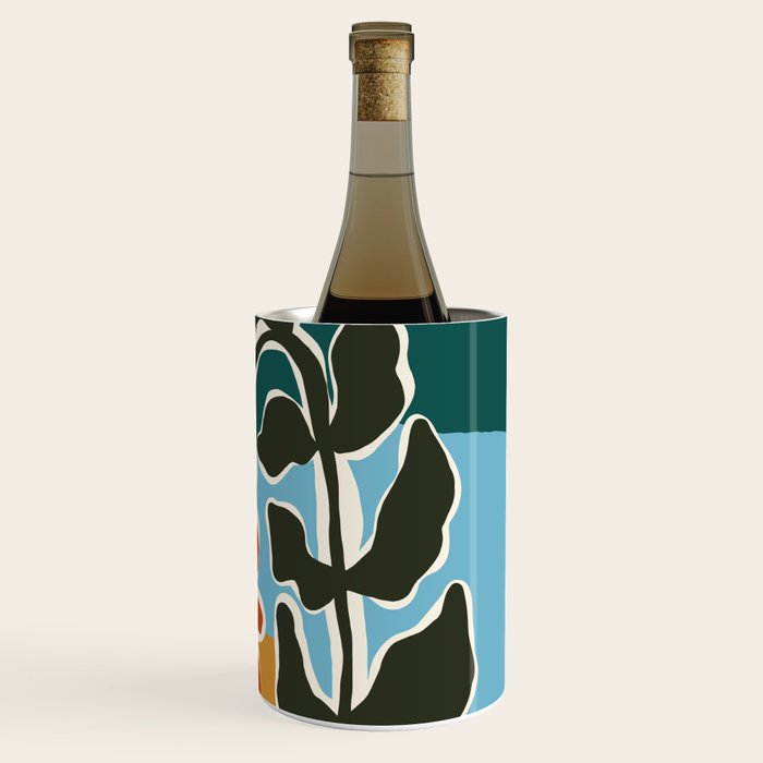 Retro minimal flower I Wine Chiller Gallery Image 3