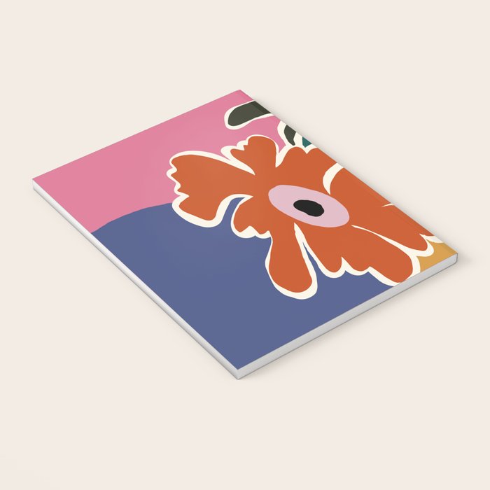 Retro minimal flower I Notebook Gallery Image 3